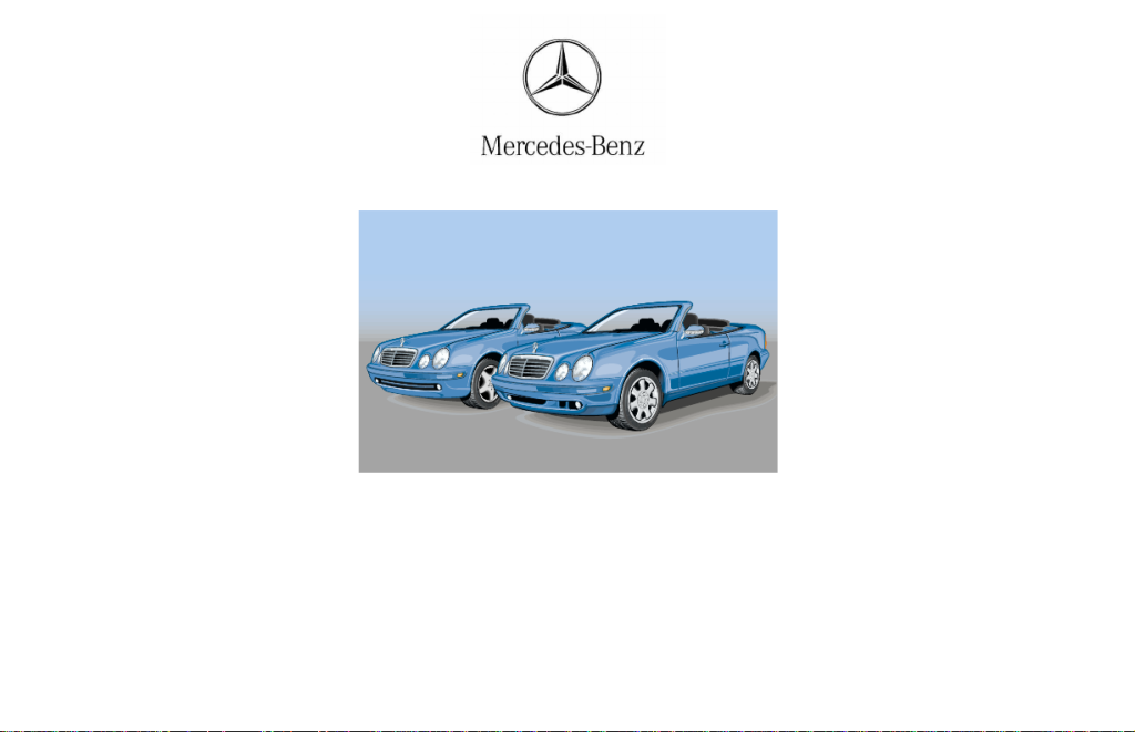 Picture of: Bedienungsanleitung Mercedes-Benz CLK-Class () ( Seiten)