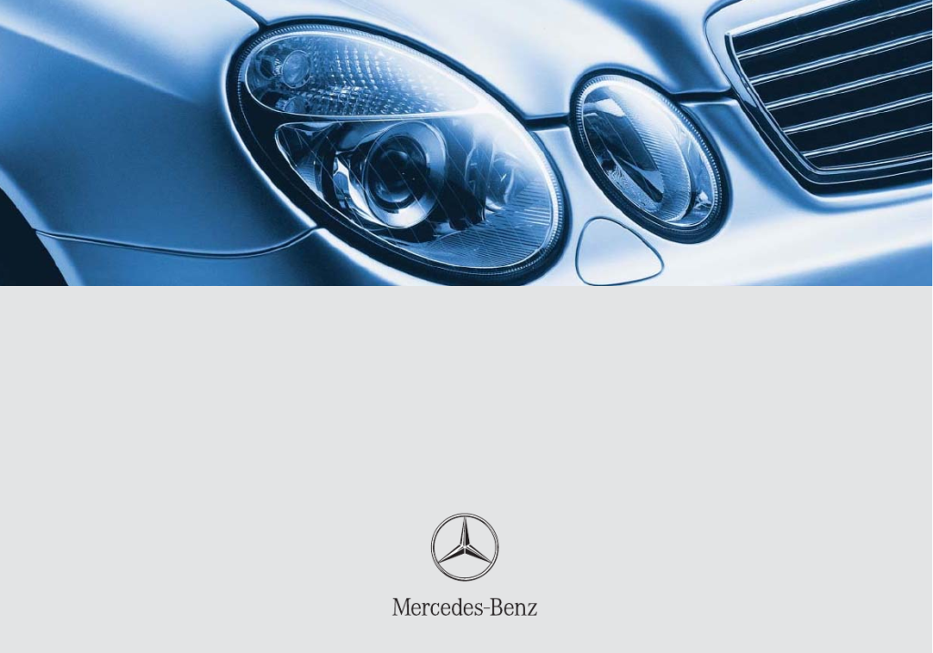 Picture of: Bedienungsanleitung Mercedes-Benz E-Class () ( Seiten)