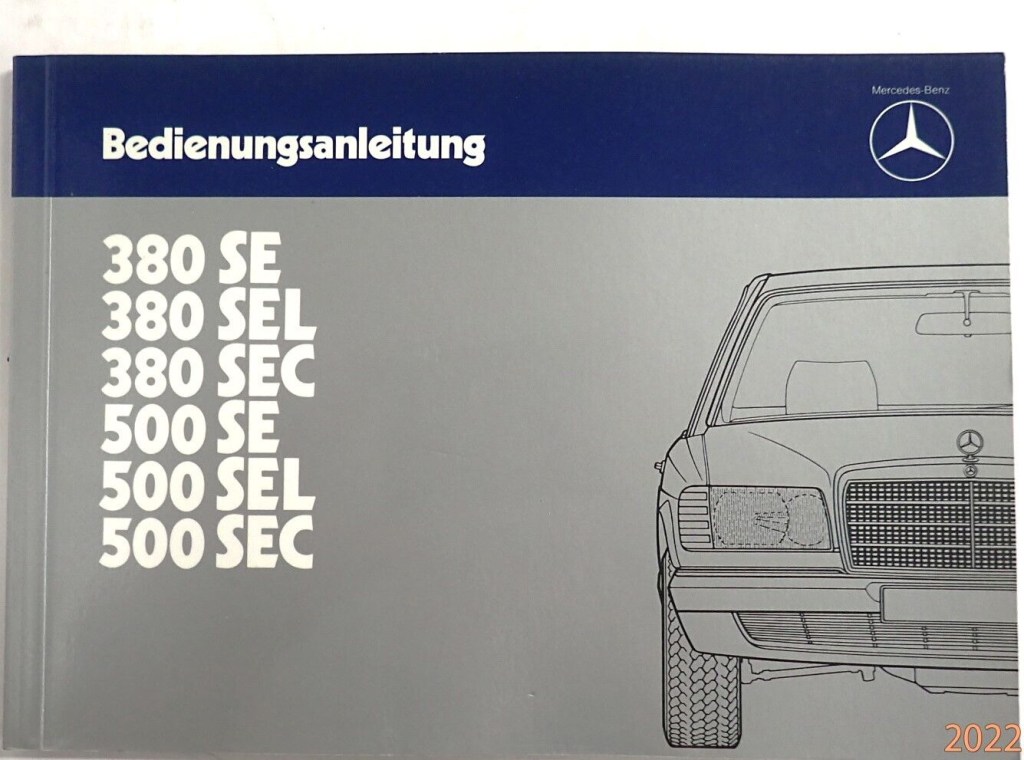 Picture of: Bedienungsanleitung Mercedes W SE SEL SEC
