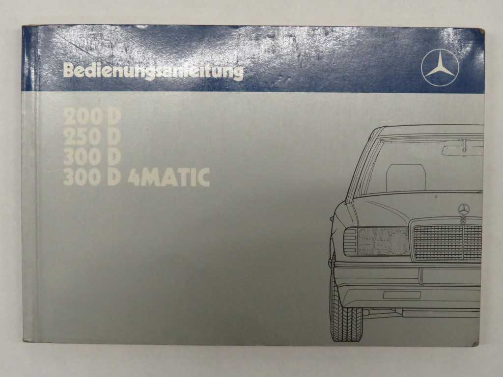 Picture of: Bedienungsanleitung Owners Manual Mercedes Benz W Diesel