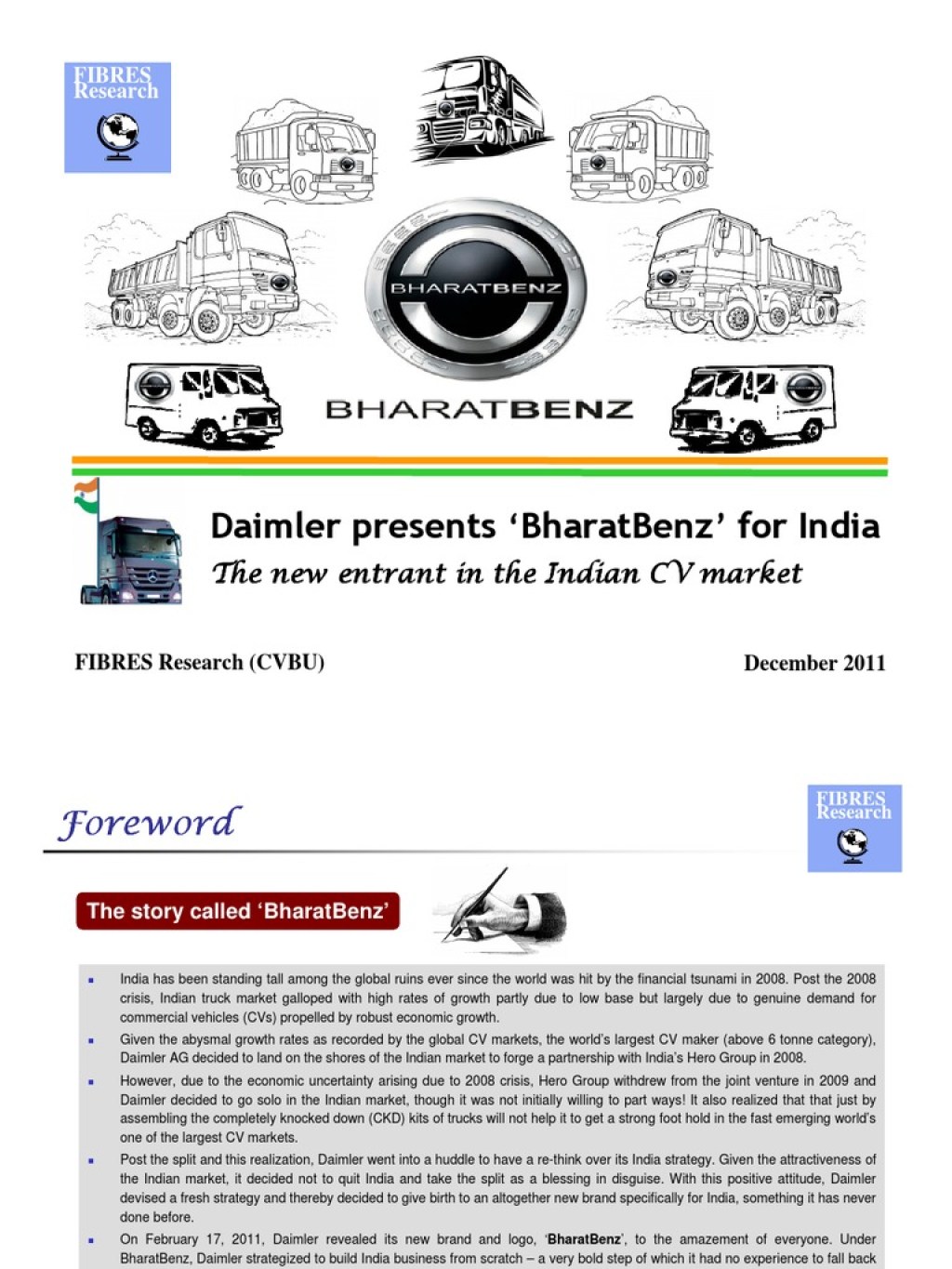 Picture of: BharatBenz FINAL  PDF  Daimler Ag  Manual Transmission