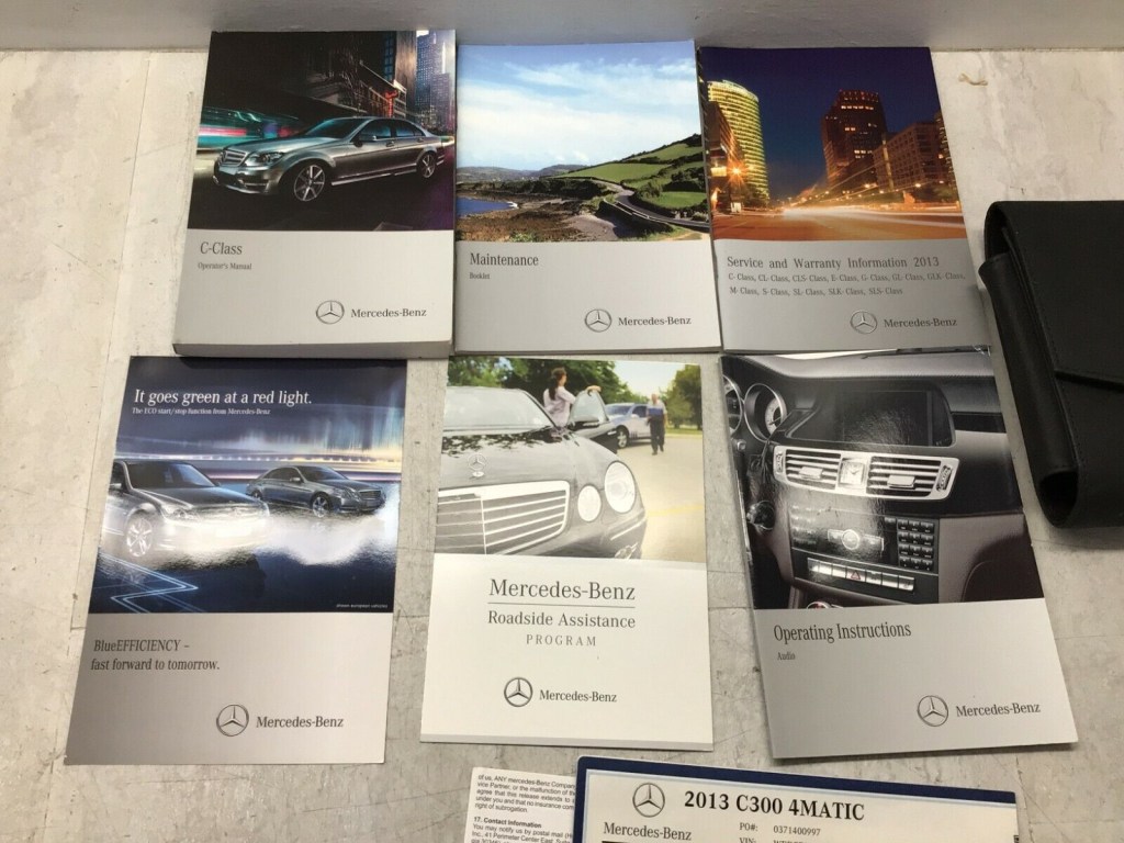 Picture of: C Mercedes Benz OEM Owners Manual Book Set   eBay