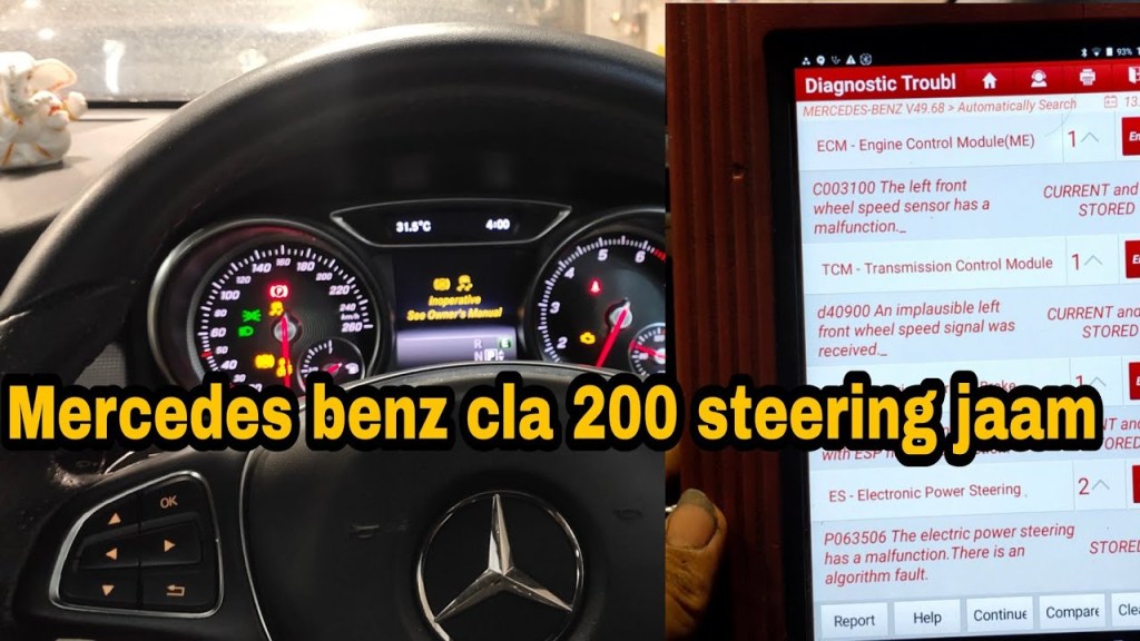 Picture of: How to Mercedes benz inoperative see owner manual /c the left front  wheel speed sensor