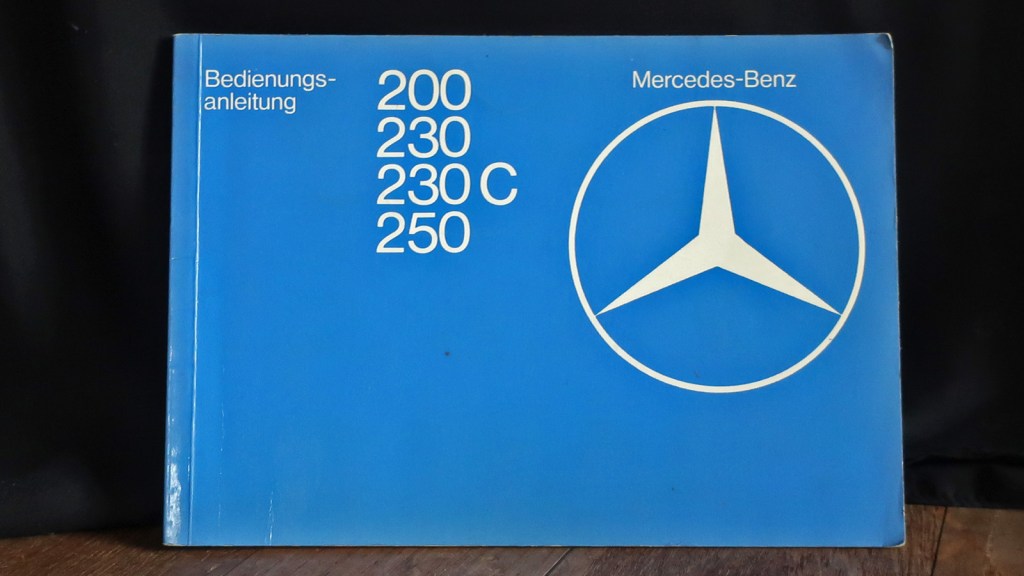 Picture of: Mercedes Automobilia: Manuals R/C, W, C/S/W! – Sternwarter