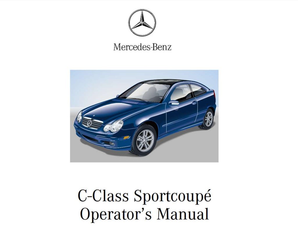 Picture of: Mercedes-Benz C-Class Coupe  Owner’s Manual – Download In PDF