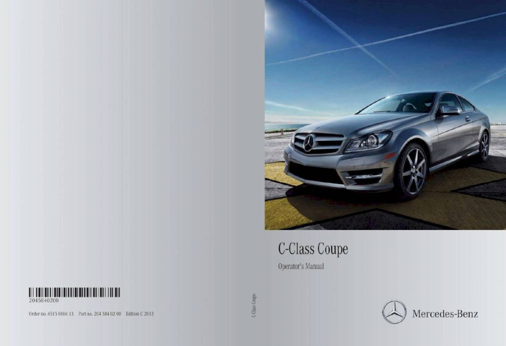 Picture of: Mercedes-Benz C-Class Coupe – Owner’s Manual –  Pages – PDF