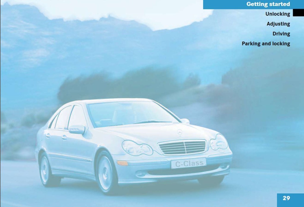 Picture of: Mercedes-Benz C-Class  Owner’s Manual – Download In PDF For Free