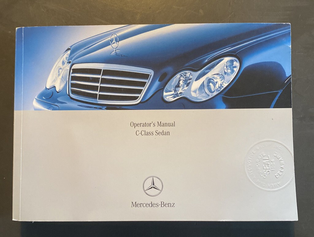 Picture of: MERCEDES BENZ C-CLASS    OWNERS Operators Manual 🔥 👀