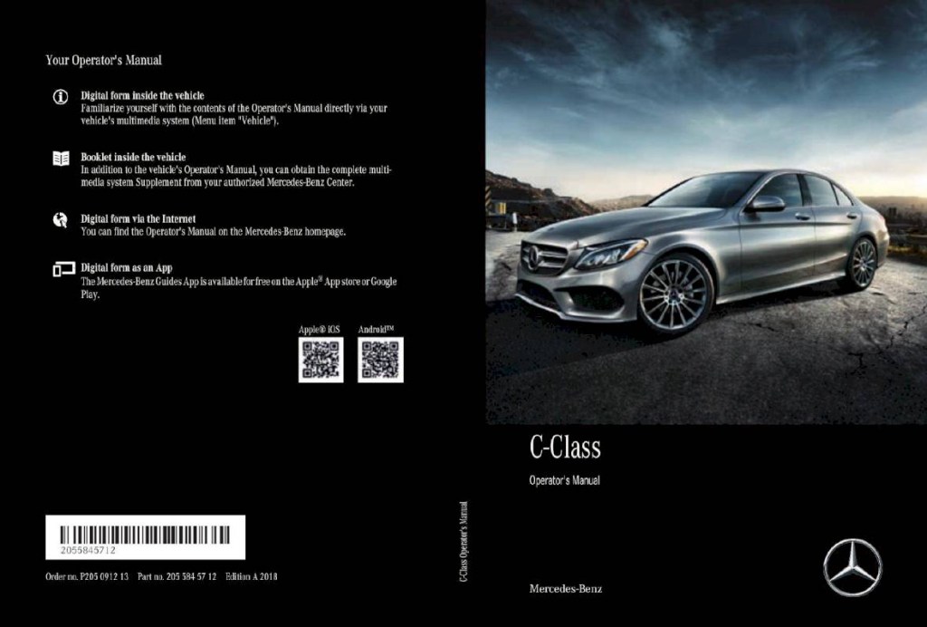 Picture of: Mercedes-Benz C-Class Sedan – Owner’s Manual –  Pages – PDF