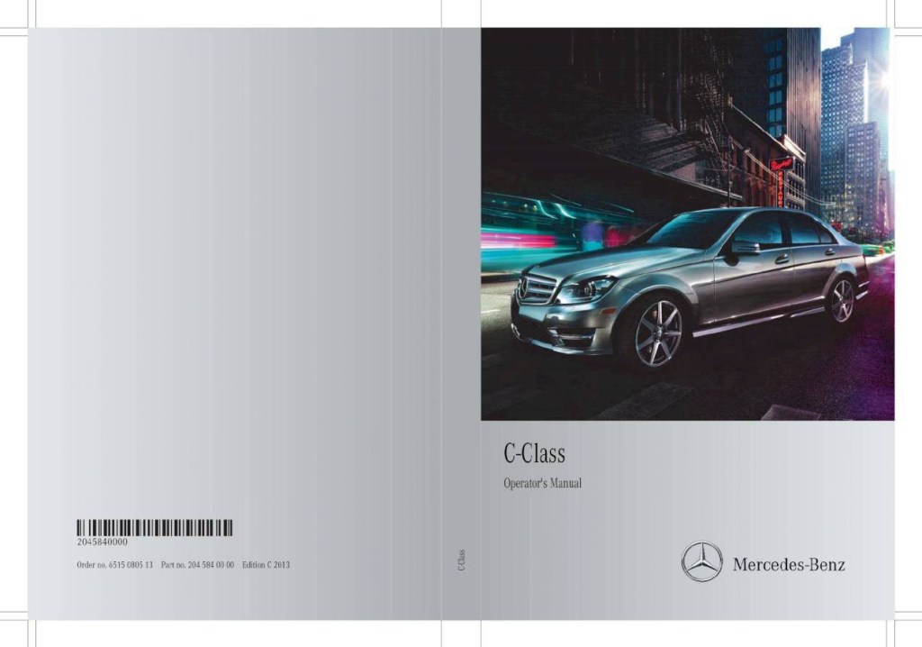 Picture of: Mercedes-Benz C-Class Sedan – Owner’s Manual –  Pages – PDF