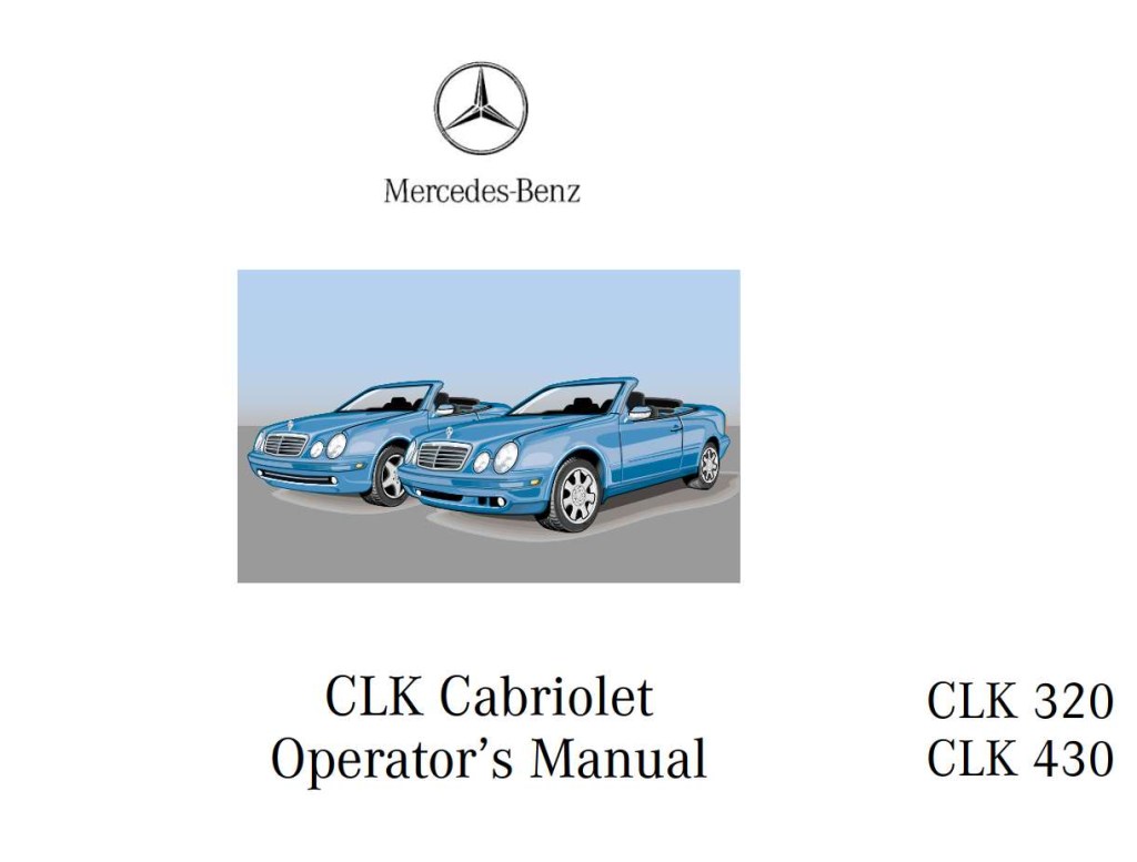 Picture of: Mercedes-Benz Clk-Class Cabriolet  Owner’s Manual – Download