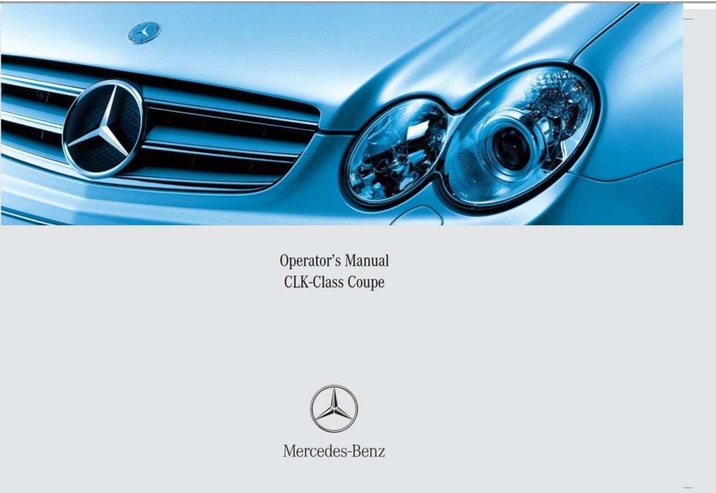 Picture of: Mercedes-Benz Clk-Class Coupe  Owner’s Manual – Download In