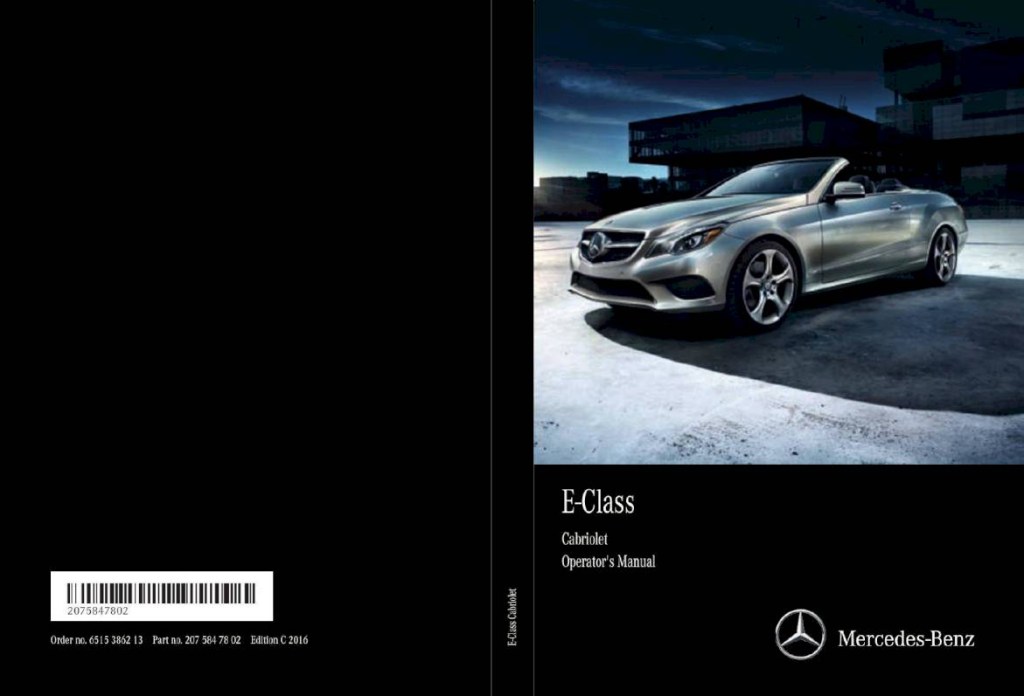 Picture of: Mercedes-Benz E-Class Cabriolet – Owner’s Manual –  Pages