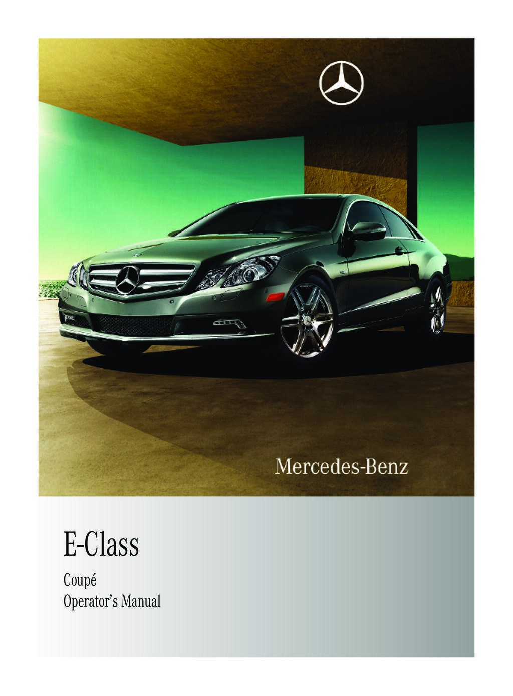 Picture of: Mercedes-Benz E Class Coupe owners manual – OwnersMan