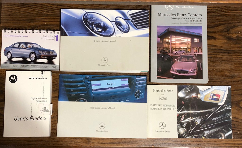 Picture of: Mercedes Benz E Class E E Owner Manual User Guide Set