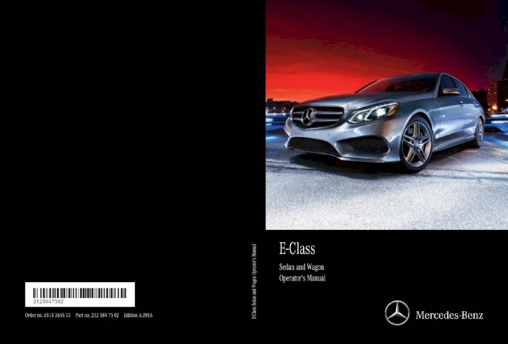 Picture of: Mercedes-Benz E-Class Sedan – Owner’s Manual –  Pages – PDF