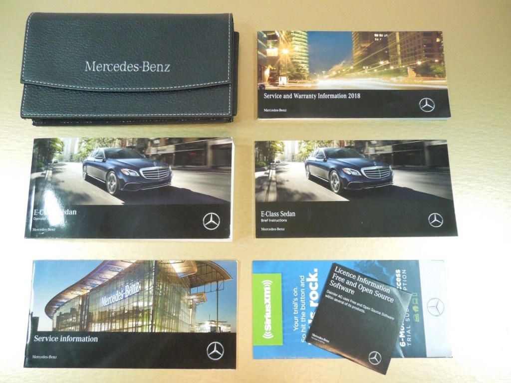 Picture of: MERCEDES BENZ E CLASS SEDAN OWNERS MANUAL WITH CASE MINT  eBay