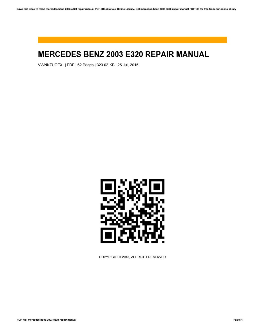 Picture of: Mercedes benz  e repair manual by Emily – Issuu