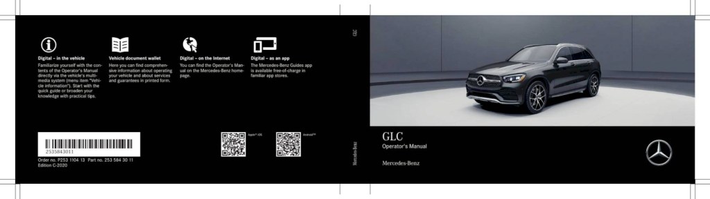 Picture of: Mercedes-Benz GLC SUV – Owner’s Manual –  Pages – PDF