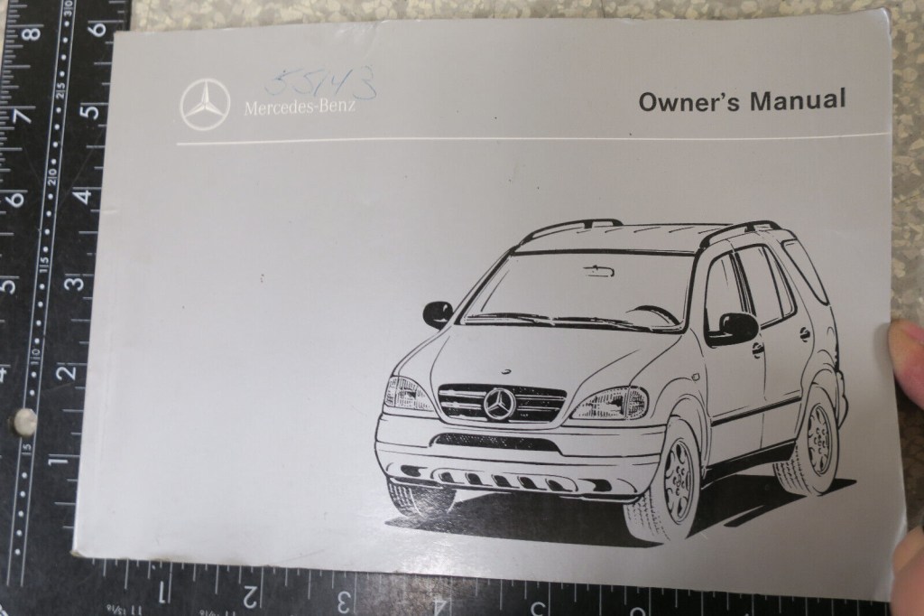 Picture of: MERCEDES BENZ ML ML OWNERS MANUAL SET BOOK – FREE SHIPPING –  OM