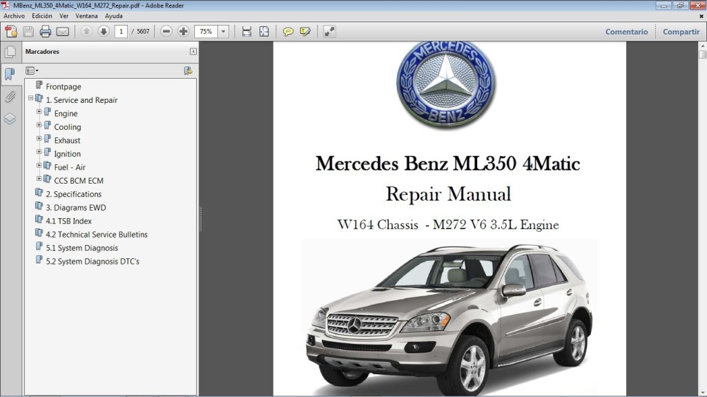 Picture of: MERCEDES BENZ ML W M