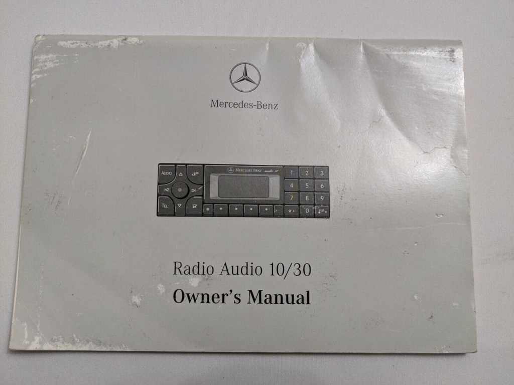 Picture of: MERCEDES-BENZ ML W RADIO AUDIO / OWNERS MANUAL