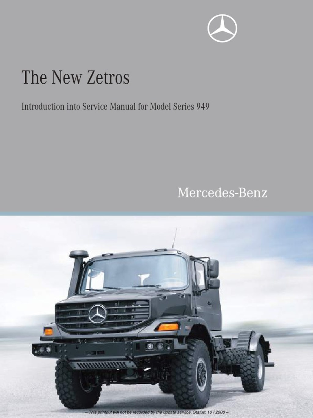 Picture of: MERCEDES BENZ New Zetros Intro Into Service Manual  PDF