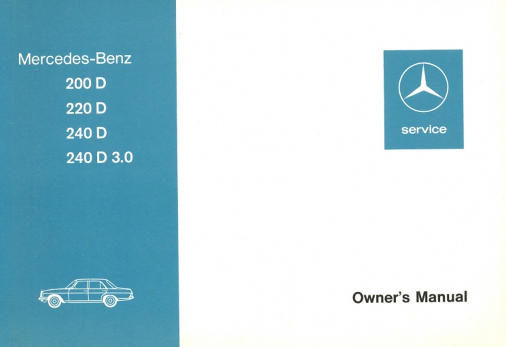 Picture of: Mercedes-Benz Owner’s manual W , D – D