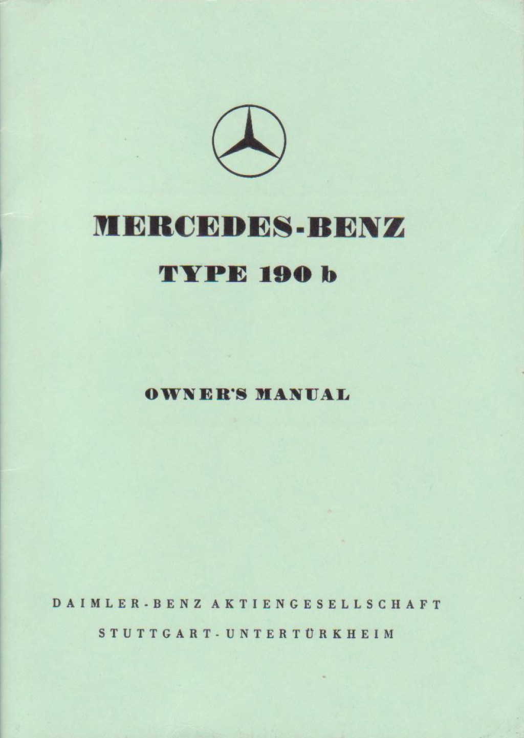 Picture of: Mercedes-Benz Ponton Books / Manuals / Literature / References
