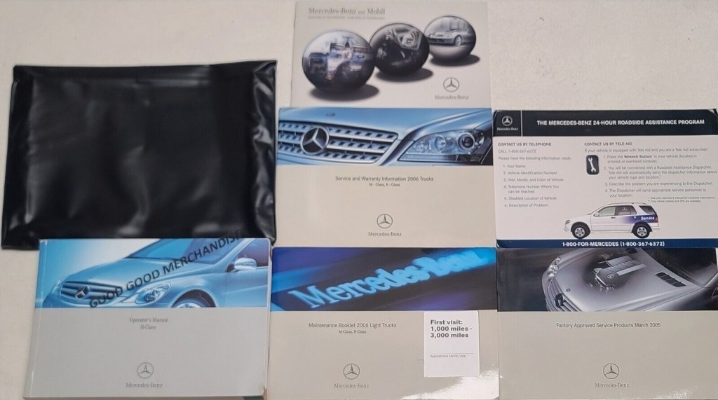 Picture of: MERCEDES BENZ R CLASS OWNERS MANUAL V .L V