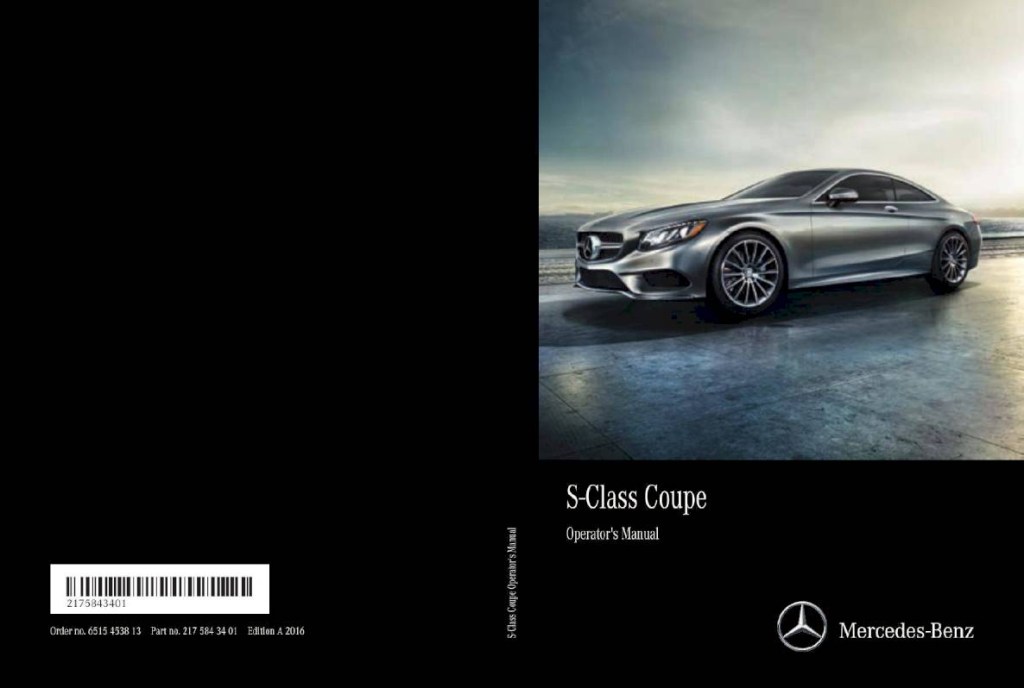 Picture of: Mercedes-Benz S-Class Coupe – Owner’s Manual –  Pages – PDF
