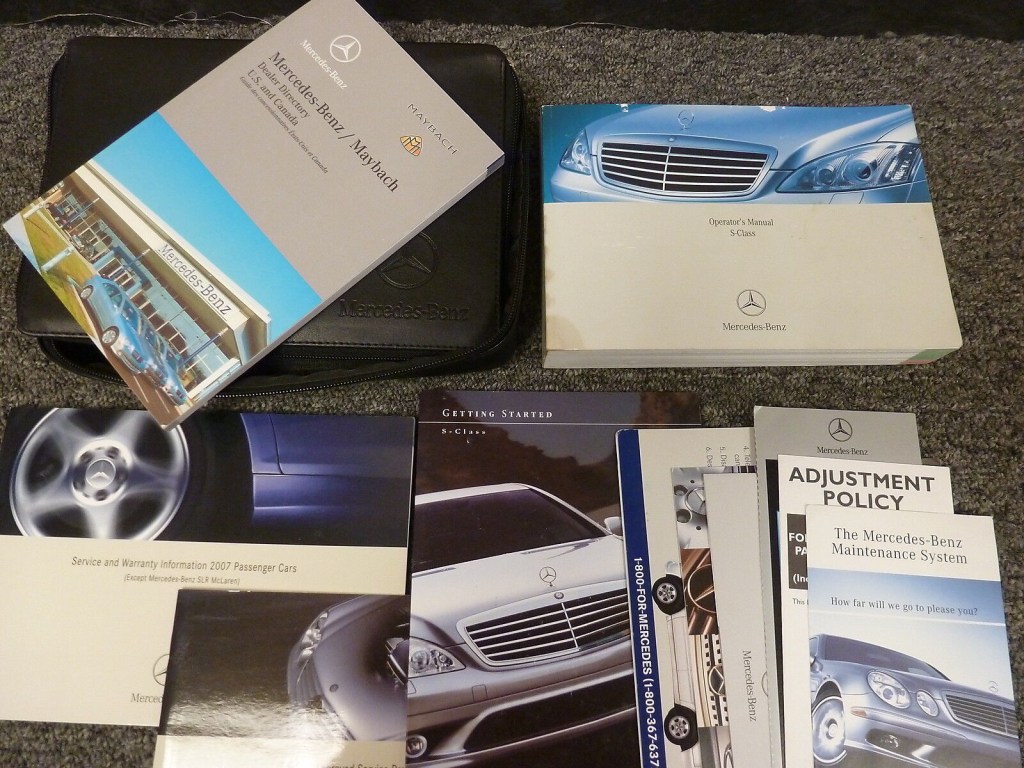Picture of: Mercedes Benz S Matic S S AMG Operator Owner Maintenance  Manual