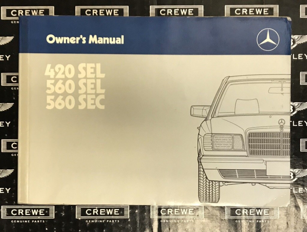 Picture of: Mercedes-Benz SEL SEL SEC Owners Manual Handbook