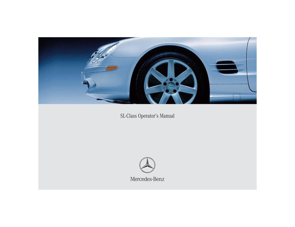 Picture of: Mercedes-Benz SL Class owners manual – OwnersMan