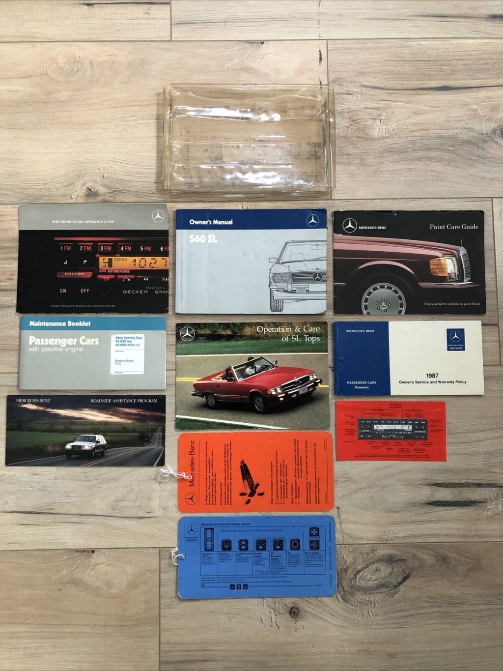 Picture of: Mercedes-Benz SL Owners Manual Set Complete Set All Original Item  B-