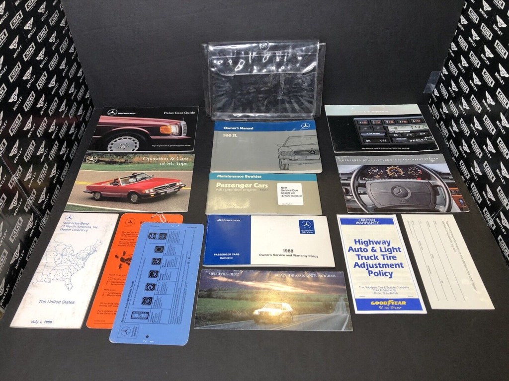 Picture of: Mercedes-Benz SL Owners Manual Set Very Nice Set Item #UY Full Set