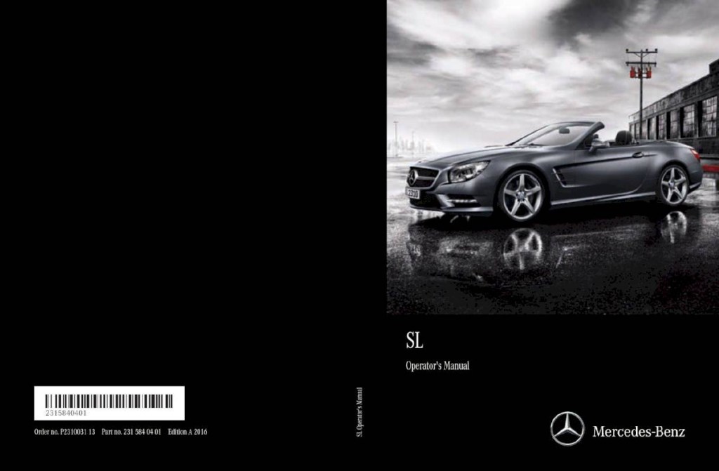 Picture of: Mercedes-Benz SL Roadster – Owner’s Manual –  Pages – PDF