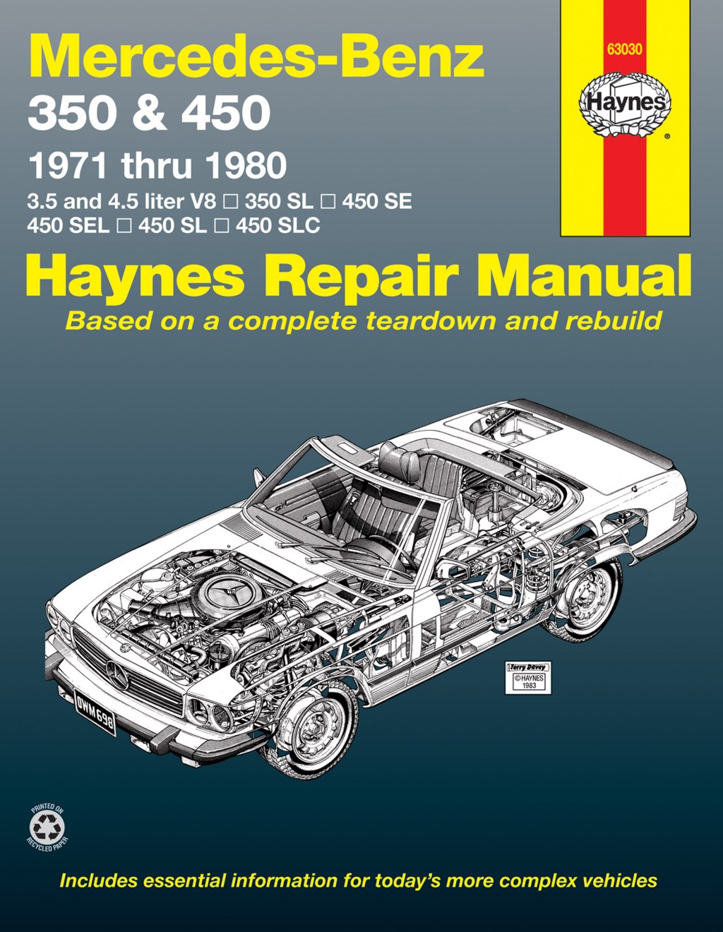 Picture of: Mercedes-Benz  SL Roadster,  SL/SLC Coupe & Roadster,  SE/SEL V  Sedan (-0) Haynes Repair Manual