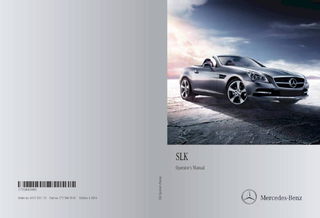 Picture of: Mercedes-Benz SLk Roadster – Owner’s Manual –  Pages – PDF
