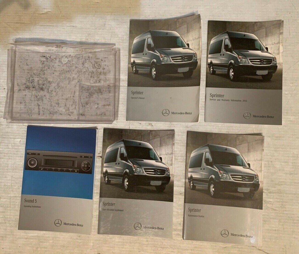 Picture of: MERCEDES BENZ Sprinter Owners Manual GUIDE BOOK SET WITH CASE OEM