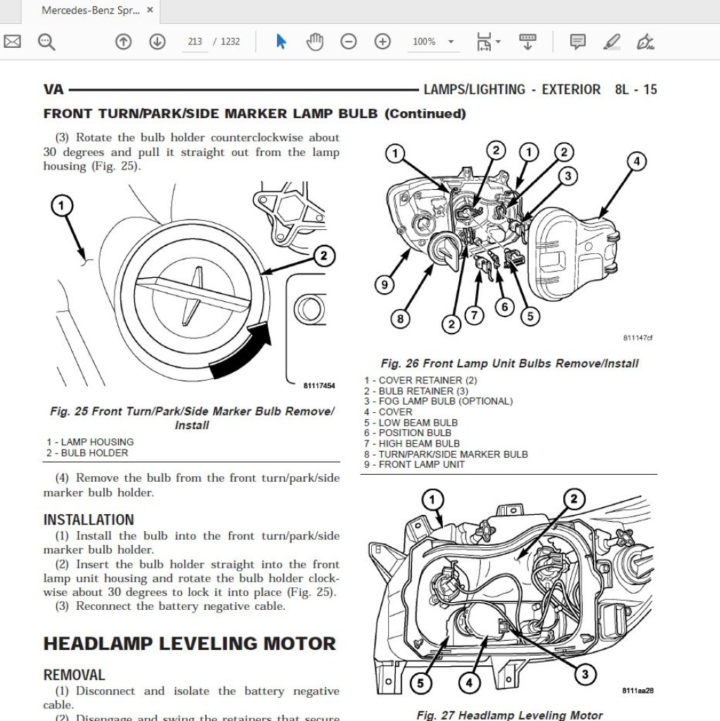 Picture of: Mercedes-Benz Sprinter  Owners Manual –