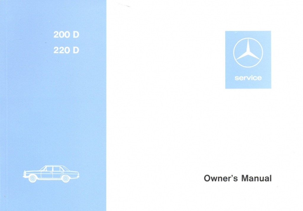Picture of: Mercedes Benz W D / D (-) Owners Manual für ,