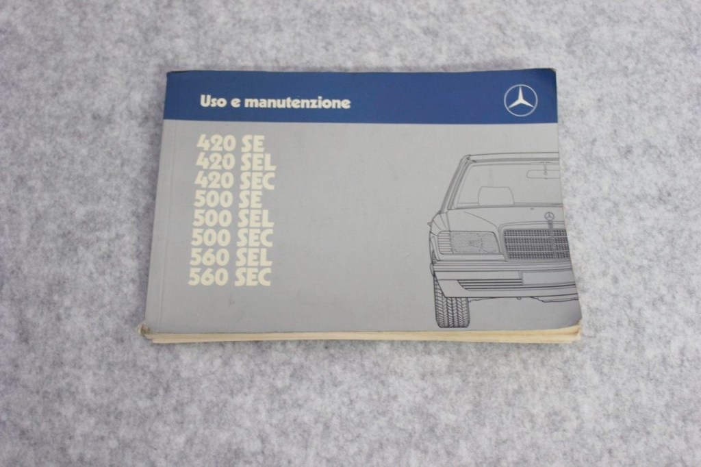 Picture of: Mercedes Benz W    SE SEC SEL italian user manual use