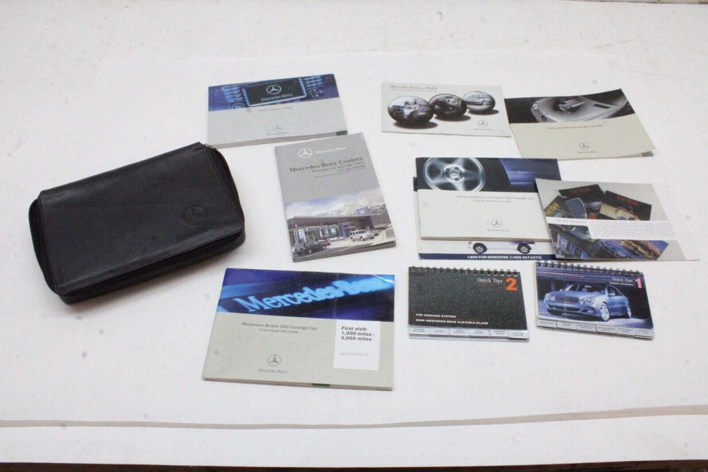 Picture of: MERCEDES E OWNERS MANUAL LEATHER BOOK OEM