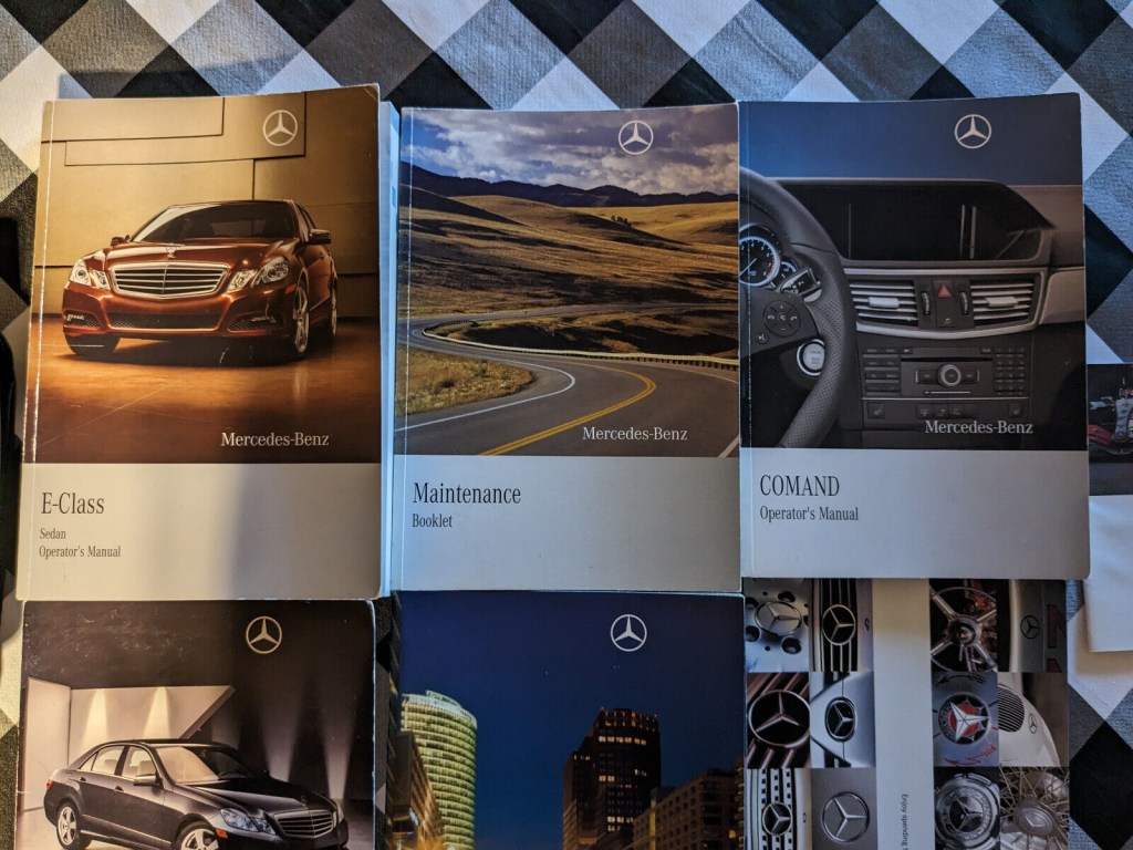 Picture of: MERCEDES E OWNERS MANUALS W EMBOSSED OEM CASE