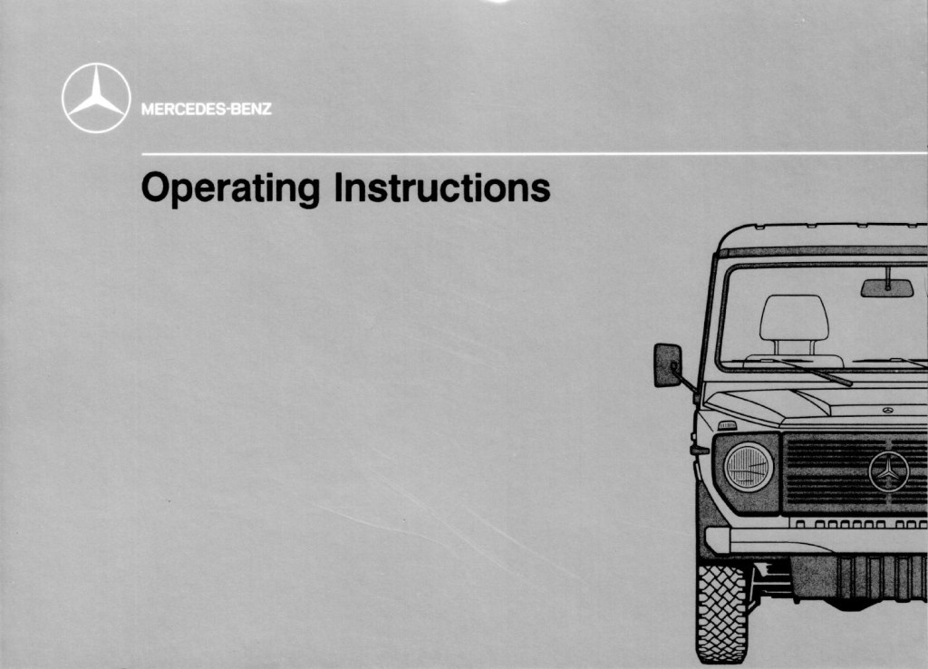 Picture of: Mercedes G   Owners manual diesel by Canada g – Issuu