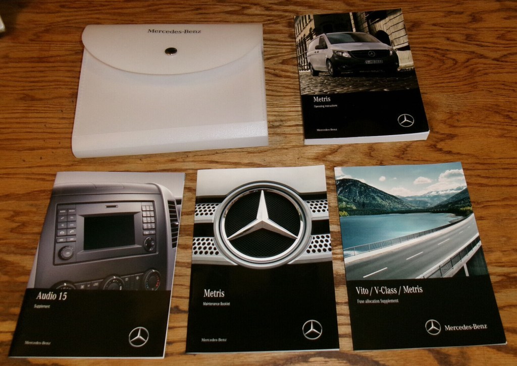 Picture of: Original  Mercedes Benz Metris Van Owners Operators Manual Set w Case