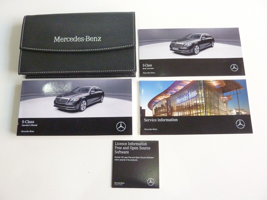 Picture of: ORIGINAL  MERCEDES BENZ S-CLASS OWNERS MANUAL BOOK SET & CD W/ CASE OEM