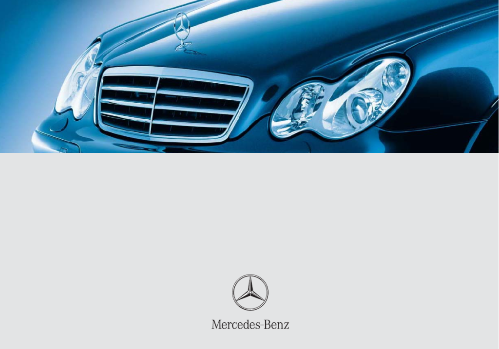 Picture of: User manual Mercedes-Benz C Kompressor Sport () (English